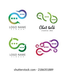 Buble chat icon Vector Illustration design Logo template