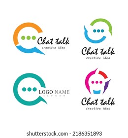 Buble chat icon Vector Illustration design Logo template