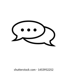 Buble Speech and Chat Icon Vector Design Symbol Illustration