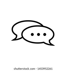 Buble Speech and Chat Icon Vector Design Symbol Illustration
