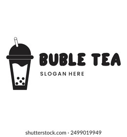 BUBLE TEA LOGO VECTOR. BOBA TEA