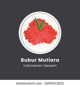 Bubur sagu mutiara indonesian traditional dessert