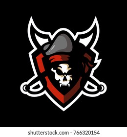 Bucanneers Skull Sports Logo Skull Vector Stock Vector (Royalty Free ...