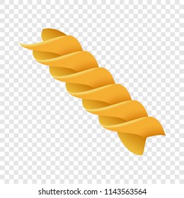 Bucati pasta icon. Realistic illustration of bucati pasta vector icon for on transparent background