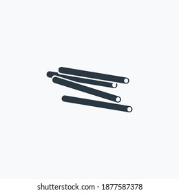 Bucatini icon isolated on clean background. Bucatini icon concept drawing icon in modern style. Vector illustration for your web mobile logo app UI design.