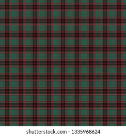 Buchan's ancient tartan. Seamless pattern of a traditional Scottish tartan of Buchan's clan for fabric, kilts, skirts, plaids. Frequent, small weaving.