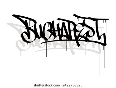 BUCHAREST city graffiti tag style