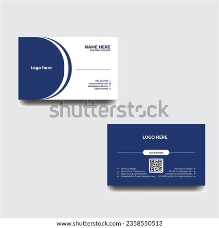 Buciness card template for company