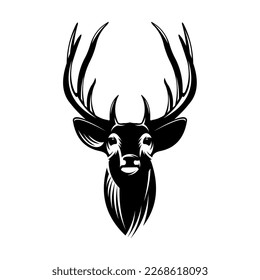 Buck Deer Logo, Awesome and Simple Vector of Buck Deer, Great for your Hunting Logo, Decal and Stickers. 