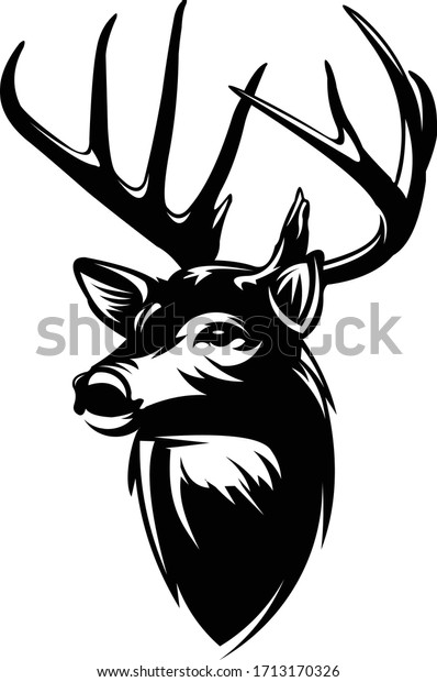 Buck Deer\
Logo, Awesome & Simple Vector of Buck Deer, Great for your\
Hunting Logo, Decal & Stickers.\
