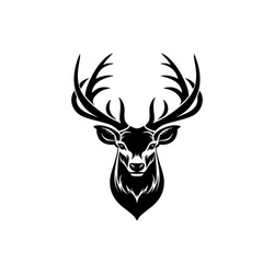 Buck Deer Logo, Simple Vector Of Buck Deer, Great For Your Hunting Logo, Deer Logo