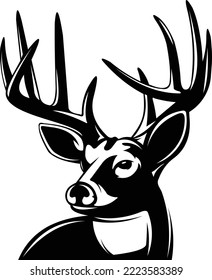 Buck Deer Logo Vector. Unique and fresh Buck deer Illustration. Great to use as your buck deer hunting activity. 