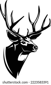 Buck Deer Logo Vector. Unique and fresh Buck deer Illustration. Great to use as your buck deer hunting activity. 