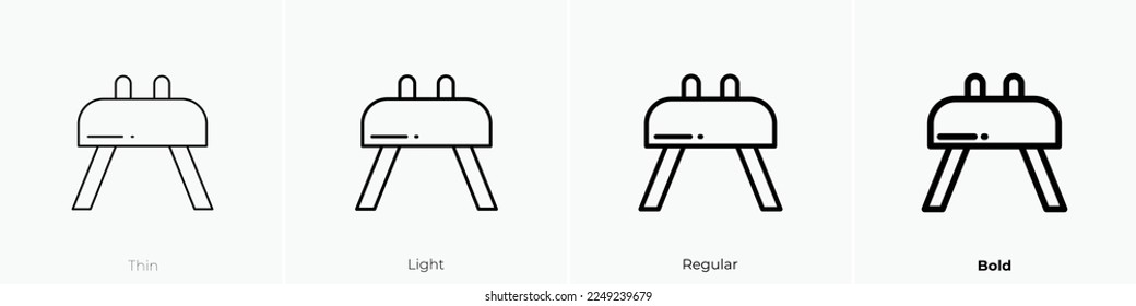 buck icon  Thin  Light Regular And Bold style design isolated white background