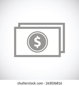 Buck web black icon on a white background. Vector symbol
