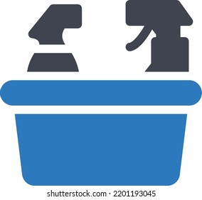 botellas de cubo Ilustración vectorial en un fondo transparente.Símbolos de calidad premium.Icono vector glifos para el concepto y diseño gráfico.