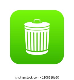 Bucket with cap icon. Simple illustration of bucket with cap vector icon for web