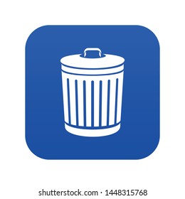 Bucket with cap icon. Simple illustration of bucket with cap vector icon for web