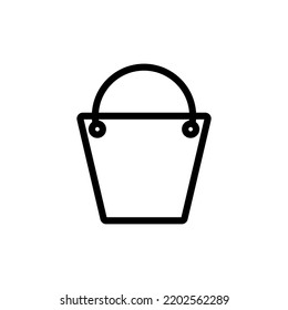 Ilustración vectorial de icono de limpieza de cubos