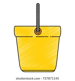 bucket clean isolated icon
