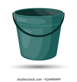Bucket colorful icon