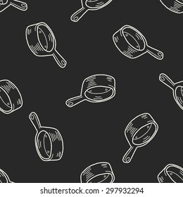 bucket doodle seamless pattern background