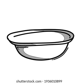 Bucket doodle vector icon. Drawing sketch illustration hand drawn line.