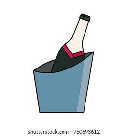 bucket with drinks icon