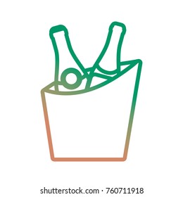 bucket with drinks icon