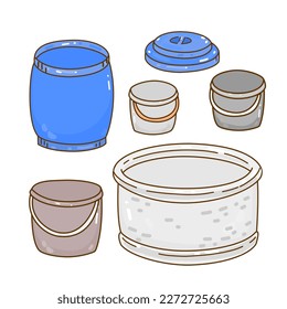 Bucket for farming on Background.