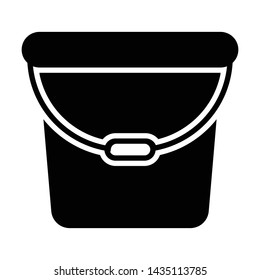 bucket in favorite icon vector