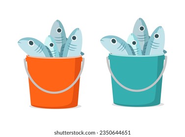 bucket of fish with good quality and good design