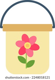 Bucket Flat Vector Icon Design
