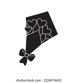 ilustración de vector de flores de cubo