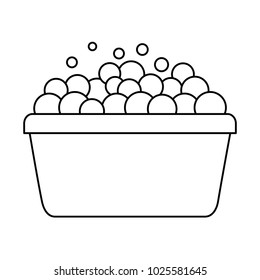 bucket foam bubbles clean equipment