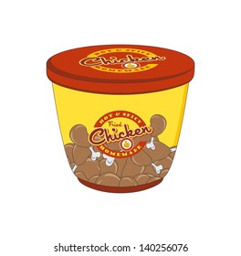 bucket fried chicken