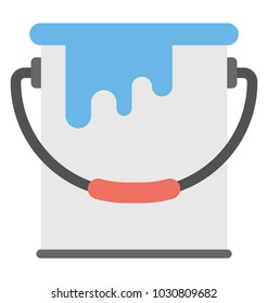 
A bucket full of paint
