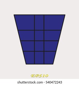 a bucket for garbage, icon, vector illustration EPS 10