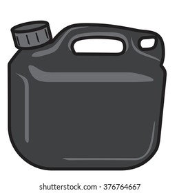 Bucket Of Gasoline And Oil Vector