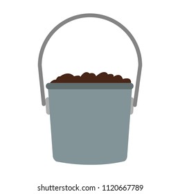 Bucket with ground