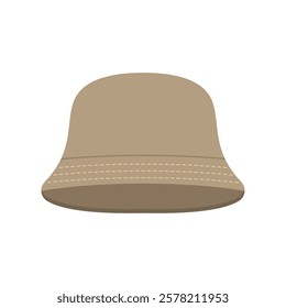 Bucket hat flat vector illustration isolated on a white background