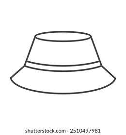 bucket hat icon vector illustration