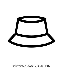 Bucket Hat Icon Vector Symbol Design Illustration