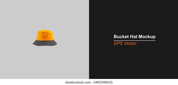 Bucket Hat Mockup Realistic EPS Vector Format