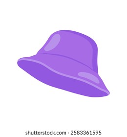 Bucket Hat, Summer Flat Vector Illustration. Isolated