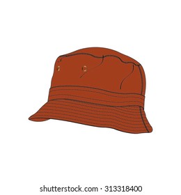 Bucket Hat Vector Fashion Accessory Stock Vector (Royalty Free) 313318400