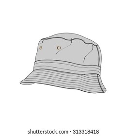 Bucket Hat Vector Fashion Accessory