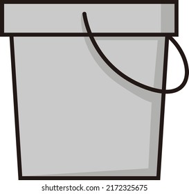 
bucket household icon vector illustration