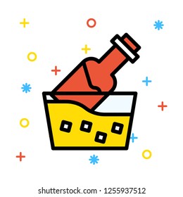 bucket   ice  drink 