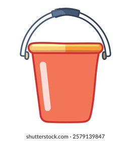 Bucket icon. Cartoon illustration of bucket vector icon for web design